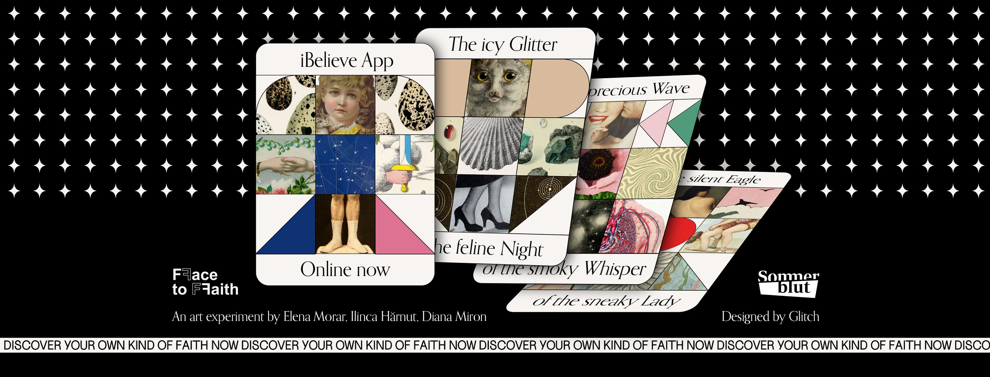 The picture shows the performative presentation of the app iBelieve.